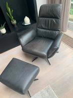 Relax fauteuil, draaibaar, echt leder, Ophalen, Relax, Zo goed als nieuw, 50 tot 75 cm