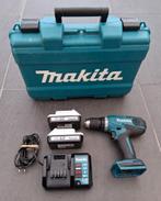 Makita DF457D set – 2 accu’s + lader + koffer, Doe-het-zelf en Verbouw, Gereedschap | Boormachines, Ophalen of Verzenden, Boor- en Schroefmachine