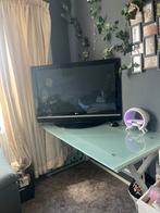 Glazen bureau & tv, Ophalen of Verzenden, Gebruikt, LG