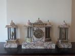 Antieke Marmeren Pendule - Frans, Antiek en Kunst, Ophalen