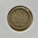 Mooie 25 cent 1919 zilver in Zfr+/Pr, Verzenden, Koningin Wilhelmina, 25 cent, Zilver