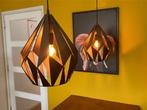 2x Eglo Carlton 1 hanglamp – zwart metaal – incl. lamp, Ophalen, Gebruikt, Metaal, Minder dan 50 cm