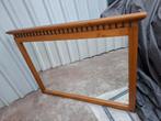 Houten grenen spiegel B 135 x H 97, Ophalen, Zo goed als nieuw, Rechthoekig, 100 tot 150 cm