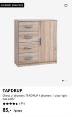 Kast met lades en deur - Eiken kleur, Ophalen, Met deur(en), 50 tot 100 cm, Zo goed als nieuw