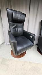 Prominent Toscane sta op relax stoel maat XL, Huis en Inrichting, Fauteuils, Ophalen, Minder dan 75 cm, Leer, Zo goed als nieuw