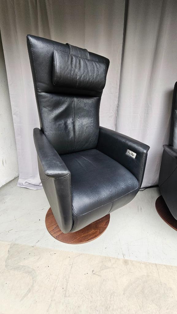 Prominent Toscane sta op relax stoel maat XL, Huis en Inrichting, Fauteuils, Zo goed als nieuw, Leer, 50 tot 75 cm, Minder dan 75 cm