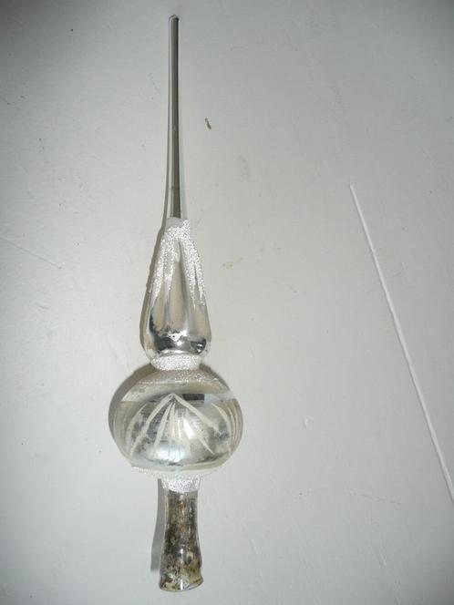 (E) Piek met 2 bol decoraties., Diversen, Kerst, Gebruikt, Ophalen of Verzenden