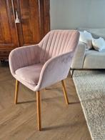 Roze fluwelen bureaustoel/eetkamerstoel - Nieuw, Huis en Inrichting, Stoelen, Ophalen, Overige kleuren, Nieuw, Eén