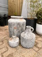 Stoer landelijke potten / vazen, Huis en Inrichting, Woonaccessoires | Vazen, Ophalen, Overige kleuren, Aardewerk of Porselein