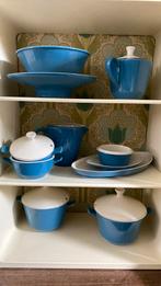 Fris Edam Servies Jubilant koningsblauw Vintage, Huis en Inrichting, Keuken | Servies, Ophalen of Verzenden, Porselein, Overige stijlen