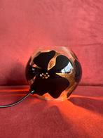 Mooi glazen tafellampje van IKEA met bloempatroon, Ophalen of Verzenden, Gebruikt, Glas, Minder dan 50 cm