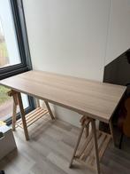 IKEA Lagkapten bureau met Mittback schragen, Ophalen, Kunststof, 100 tot 150 cm, Nieuw