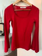 Rood viscose truitje, Costes, maat S, Ophalen, Zo goed als nieuw, Lange mouw, Costes