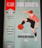 Sparta - Ajax  2025/2026, Ophalen of Verzenden, Nieuw, Ajax, Boek of Tijdschrift