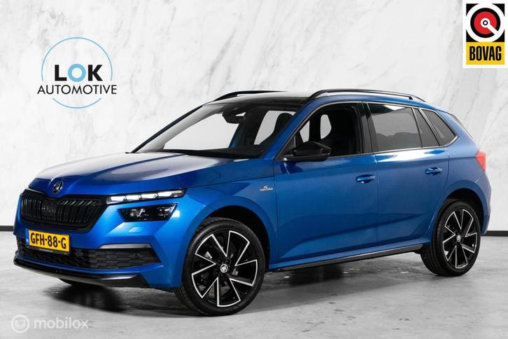 Skoda Kamiq 1.5 TSI Monte Carlo PANO|LED|CAMERA|TRKHK|CARPLA, Auto's, Skoda, Bedrijf, Te koop, Kamiq, ABS, Achteruitrijcamera