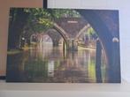 Prachtige foto op dibond Oudegracht Utrecht, Huis en Inrichting, Woonaccessoires | Schilderijen, Tekeningen en Foto's, Ophalen