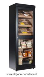 h190 HUMIDOR KAST KABINET ADORINI ROMA ZWART 6000 SIGAREN, Nieuw, Tabaksdoos of Verpakking, Verzenden