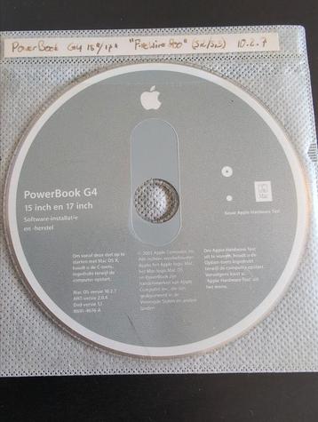 Powerbook G4 / 15 en 17inch / Mac OS 10.2.7 / 2003 / Apple beschikbaar voor biedingen
