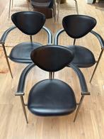 Arrben Italy design stoelen drie stuks, Huis en Inrichting, Ophalen, Drie, Zwart, Design