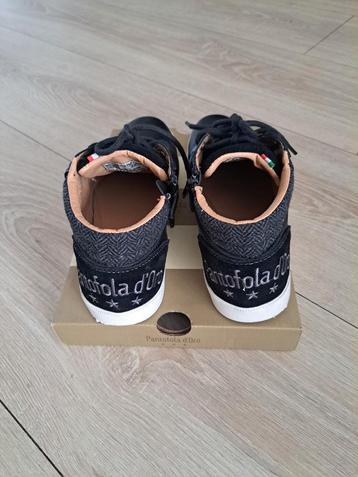 Nieuwe, zwarte, leren Pantofola d'Oro sneakers. Maat 38 beschikbaar voor biedingen