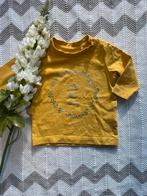 Leuke gele longsleeve met glitter opdruk van Name It maat 56, Gebruikt, Meisje, Ophalen of Verzenden, Name IT