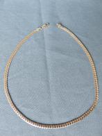 Halsketting met sier schakels - 20e eeuw, Ophalen of Verzenden, Zo goed als nieuw, Zilver, Overige materialen