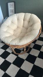 Comfortabele Papasan Stoel, Ophalen, Gebruikt, Riet of Rotan, 75 tot 100 cm