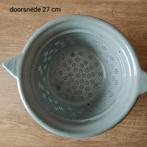 EMAILLE GRIJSE VERGIET MET DEKSEL., Antiek en Kunst, Ophalen of Verzenden