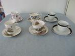leuke set van 6 verschillende koffiekopjes met schotel, Ophalen of Verzenden, Zo goed als nieuw, Overige stijlen, Kop(pen) en/of Schotel(s)