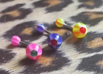 Sterretjes navelpiercings (banana bells) beschikbaar voor biedingen