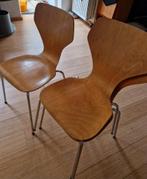Stapelstoelen 3 stuks, Huis en Inrichting, Ophalen, Gebruikt, Bruin, Drie
