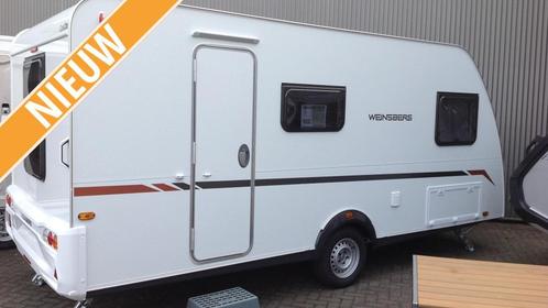 Weinsberg CaraCito 470 QDK met bankairco, Caravans en Kamperen, Caravans, tot en met 6, Treinzit, Overige merken, Dwarsbed, Dwars-stapelbed