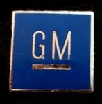 G.M. (General Motors) pin- blauw, Verzamelen, Verzenden, Nieuw, Transport, Speldje of Pin