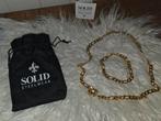 Solid steelwear heren ketting + armband met certificaat, Ophalen of Verzenden, Nieuw, Zilver