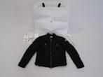 Moncler Amiot Down Biker Jacket Black Size 2, Moncler, ., Zwart, Nieuw