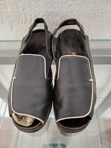 Zwarte Sandalen met Hak - Maat 4 breedte maat H beschikbaar voor biedingen