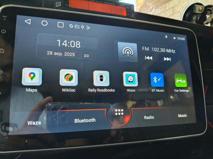 1-DIN Android Autoradio met 10" Scherm, Auto diversen, Autoradio's, Nieuw, Ophalen of Verzenden