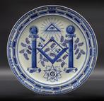 Porceleyne Fles wandbord Vrijmetselarij, Antiek en Kunst, Antiek | Wandborden en Tegels, Verzenden