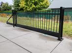 Nieuwe (Elektrische) Vrijdragende Schuifpoort Zwart 400x150, Tuin en Terras, Tuinhekken en Hekwerk, Ophalen, Met poort, Nieuw