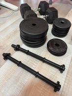 Dumbbells met gewichten, Sport en Fitness, Fitnessmaterialen, Ophalen, Zo goed als nieuw, Dumbbell