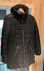 Zwarte lange gewatteerde winterjas Soyaconcept, Kleding | Dames, Jassen | Winter, Ophalen of Verzenden, Zo goed als nieuw, Maat 36 (S)
