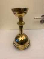 Antieke Messing Kerk Altaar Kandelaar ( 1850 - 1890 )., Antiek en Kunst, Ophalen of Verzenden, Koper of Brons