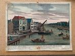 Oude prent van de Stads Waag te Leiden, Ophalen of Verzenden