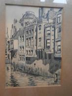 Oude tekening van het Steiger Rotterdam, door APON, Ophalen of Verzenden