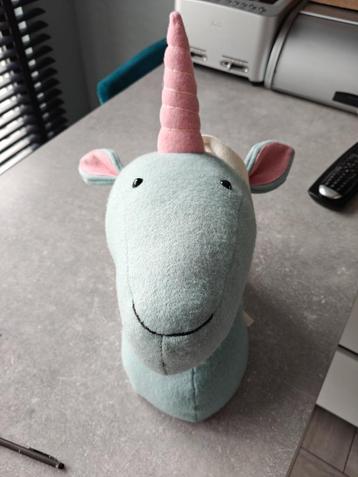 Wanddecoratie Kidsdepot Zoo Unicorn Light Blue beschikbaar voor biedingen