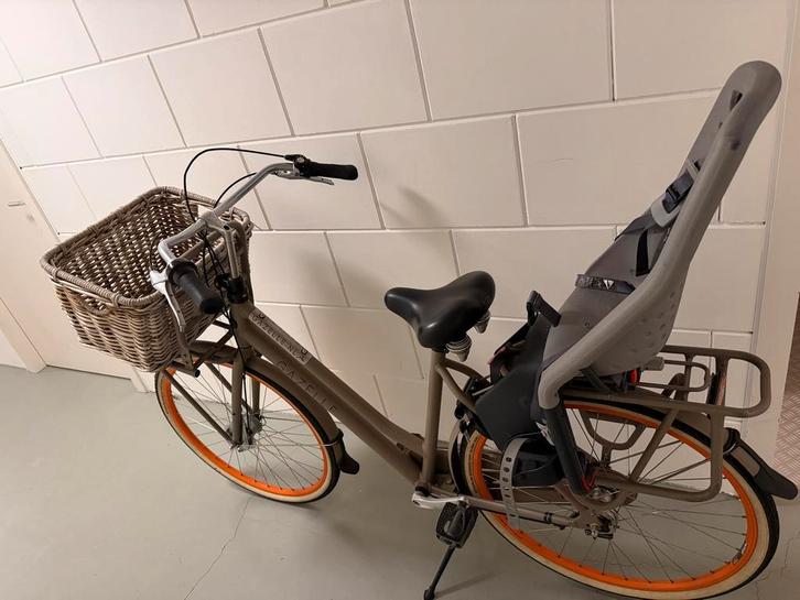 Gazelle Nile Damesfiets met kinderzitje, Fietsen en Brommers, Fietsen | Dames | Damesfietsen, Gebruikt, Gazelle, Versnellingen
