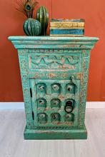 Indiaas Kastje Houtsnijwerk, Huis en Inrichting, Kasten | Overige, Ophalen of Verzenden, X, X, Xx