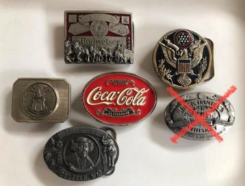 Beltbuckle - gespen - Coca Cola - Budweiser - USA - clown 