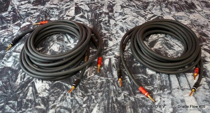 Driade Flow 405 Luidsprekerkabel, Set van 3.0 Meter, Audio, Tv en Foto, Audiokabels en Televisiekabels, Zo goed als nieuw, Luidsprekerkabel