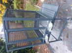 Papegaaienkooi aluminium met trespa lade en rooster, Dieren en Toebehoren, Vogels | Hokken en Kooien, Ophalen, Zo goed als nieuw